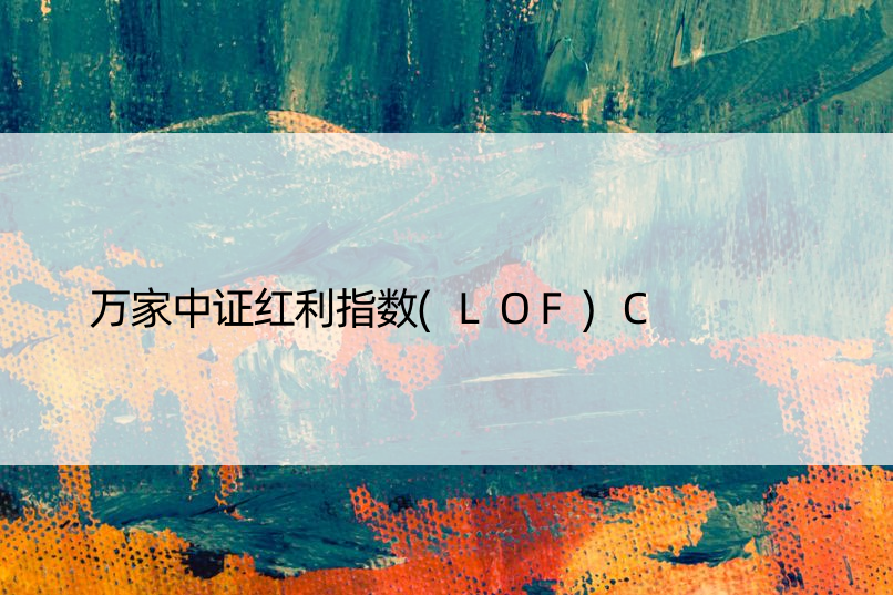 万家中证红利指数(LOF)C