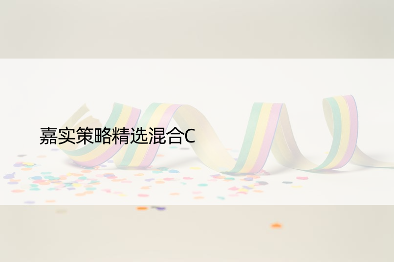 嘉实策略精选混合C