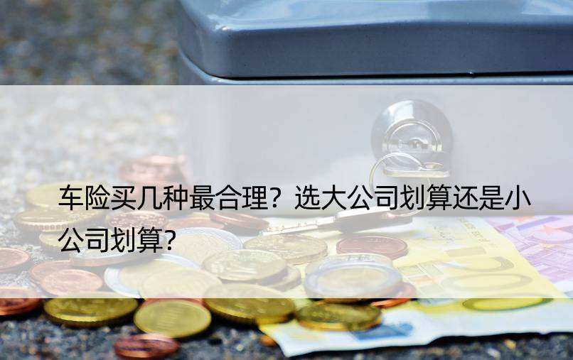 车险买几种最合理？选大公司划算还是小公司划算？