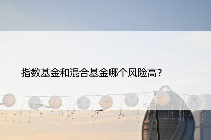 指数基金和混合基金哪个风险高？