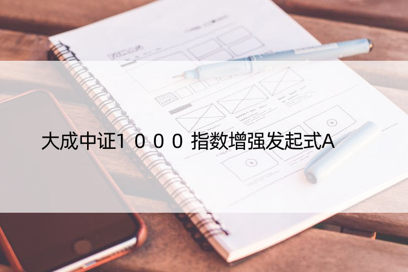 大成中证1000指数增强发起式A