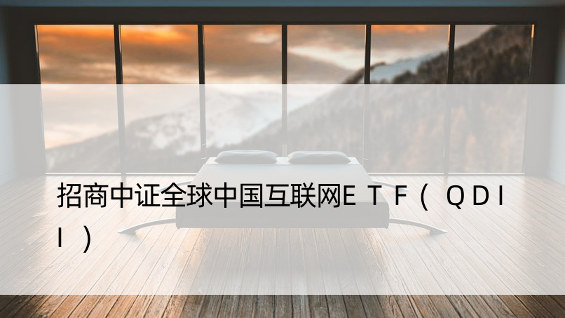 招商中证全球中国互联网ETF(QDII)