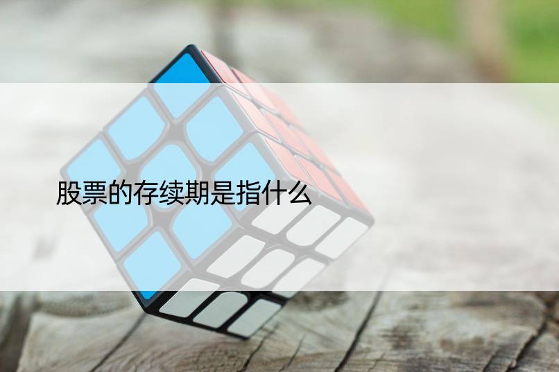 股票的存续期是指什么