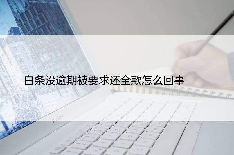 白条没逾期被要求还全款怎么回事