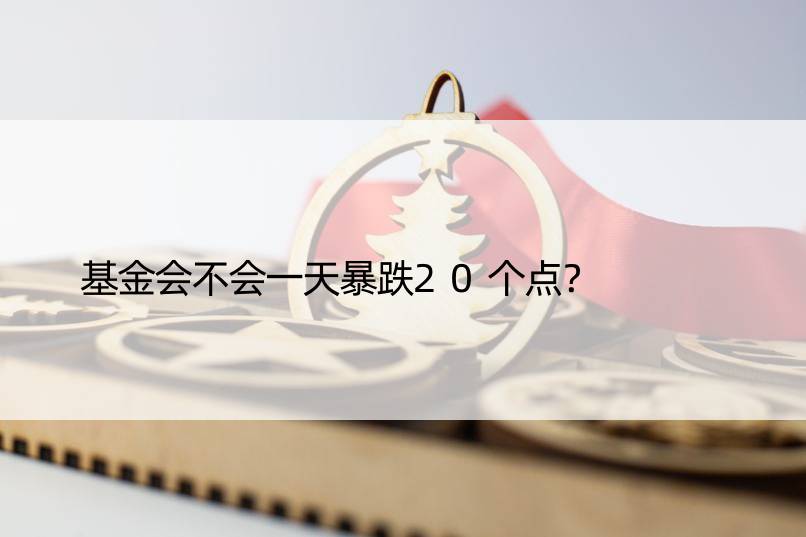 基金会不会暴跌20个点？