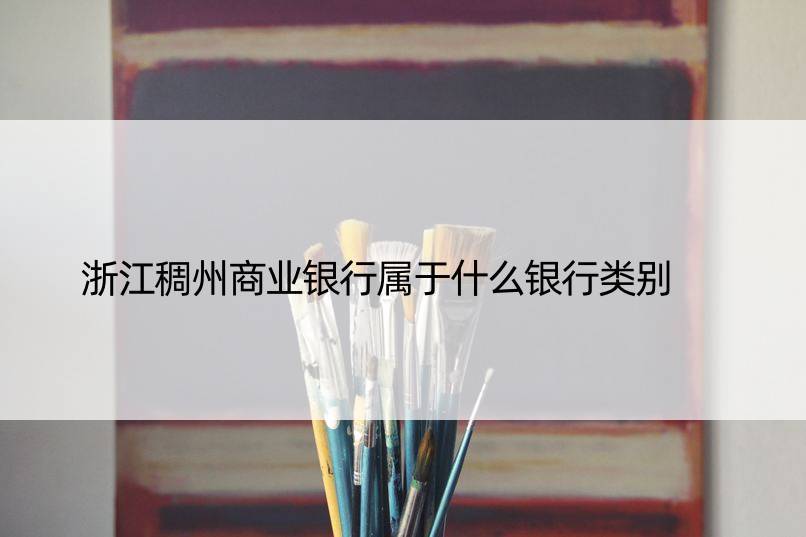 浙江稠州商业银行属于什么银行类别