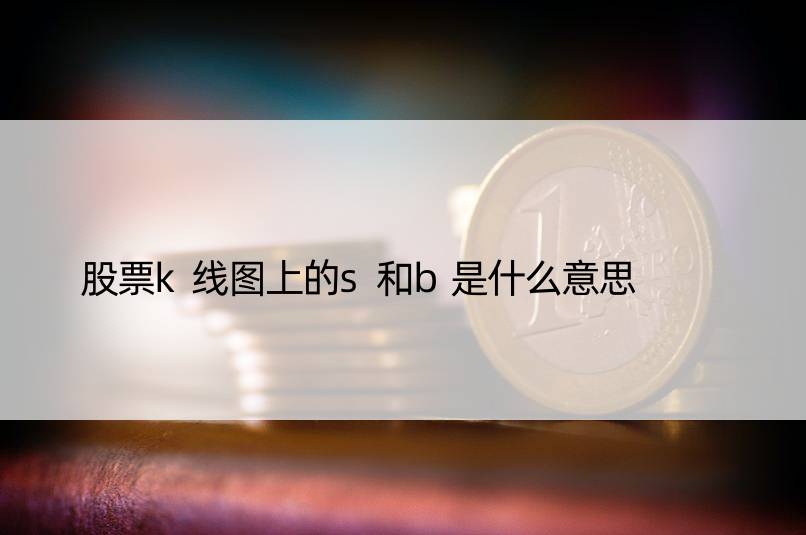 股票k线图上的s和b是什么意思