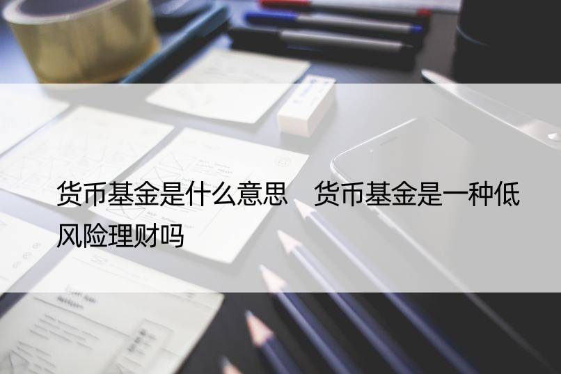 货币基金是什么意思 货币基金是一种低风险理财吗