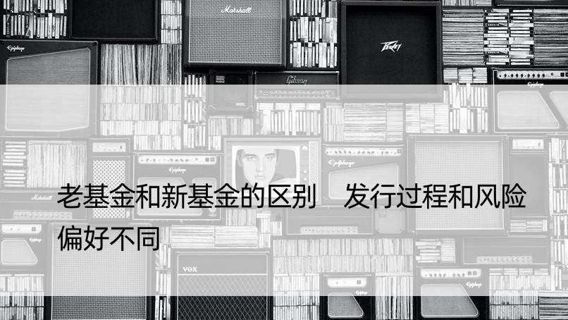 老基金和新基金的区别 发行过程和风险偏好不同