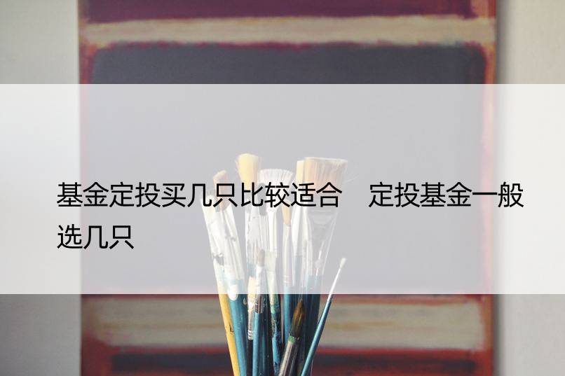 基金定投买几只比较适合 定投基金一般选几只