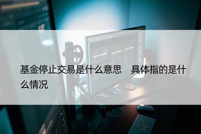 基金停止交易是什么意思 具体指的是什么情况