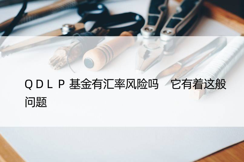 QDLP基金有汇率风险吗 它有着这般问题