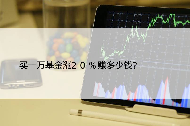 买一万基金涨20%赚多少钱？