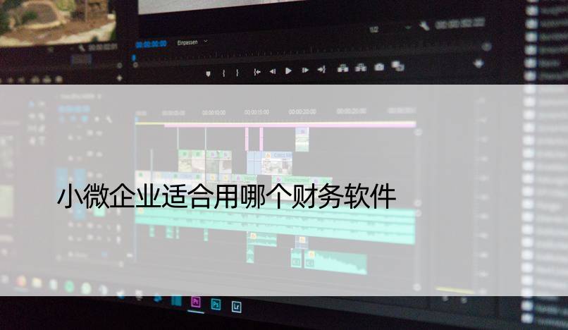 小微企业适合用哪个财务软件