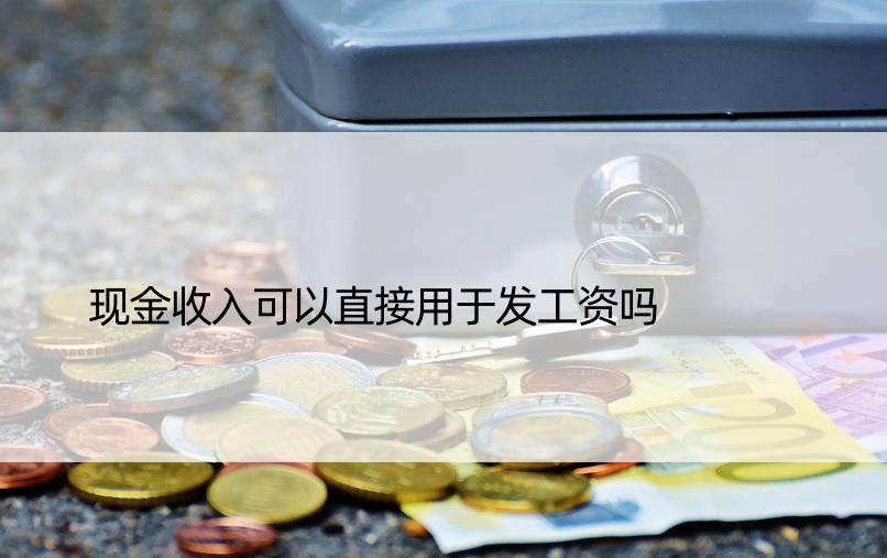 现金收入可以直接用于发工资吗