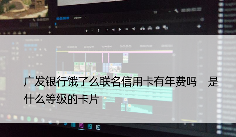 广发银行饿了么联名信用卡有年费吗 是什么等级的卡片