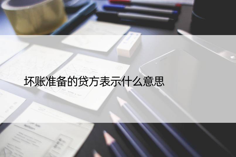 坏账准备的贷方表示什么意思