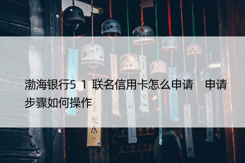 渤海银行51联名信用卡怎么申请 申请步骤如何操作