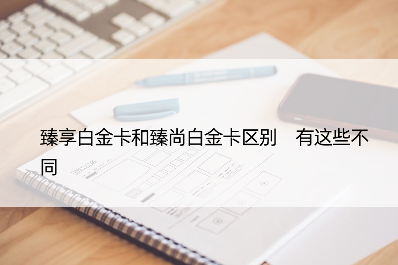 臻享白金卡和臻尚白金卡区别 有这些不同