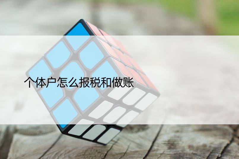 个体户怎么报税和做账