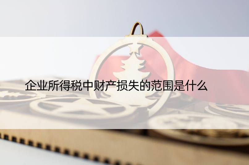 企业所得税中财产损失的范围是什么