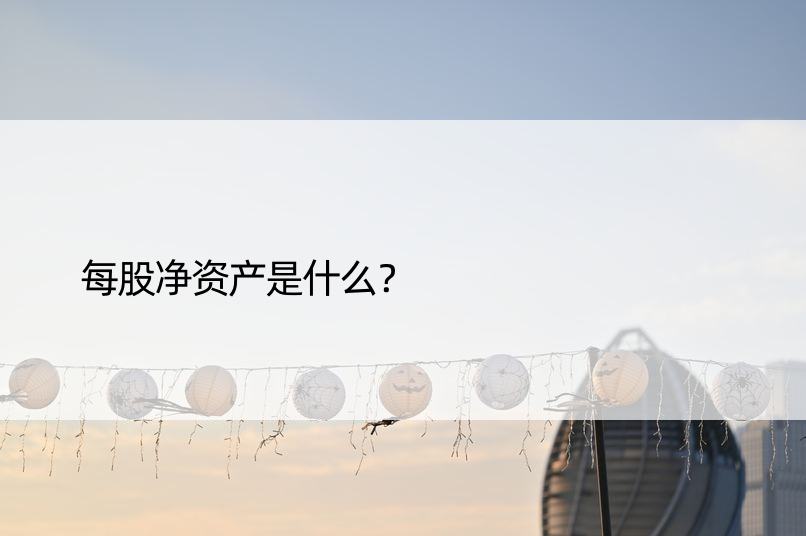 每股净资产是什么？