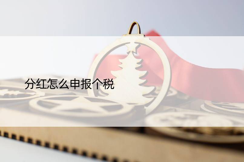 分红怎么申报个税