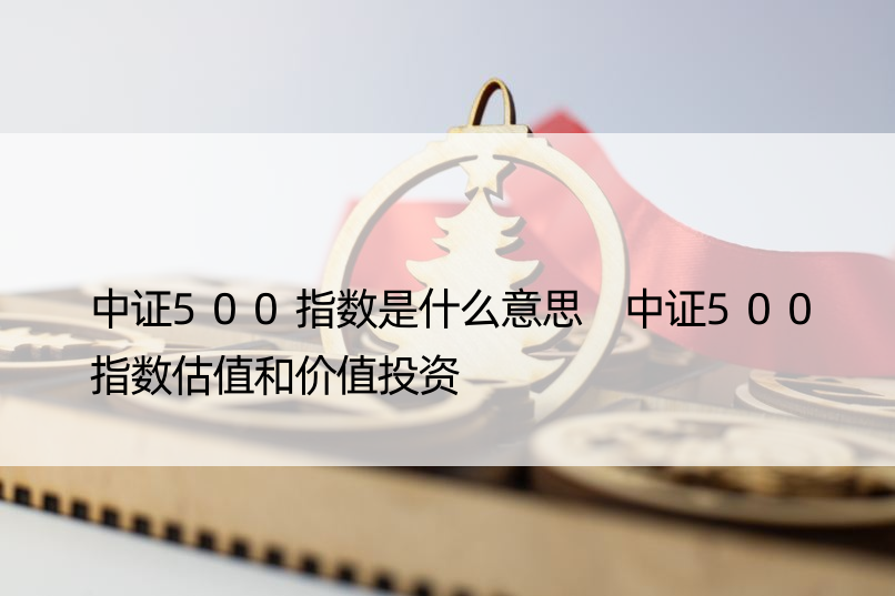 中证500指数是什么意思 中证500指数估值和价值投资