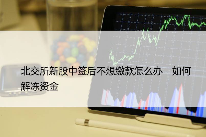 北交所新股中签后不想缴款怎么办 如何解冻资金