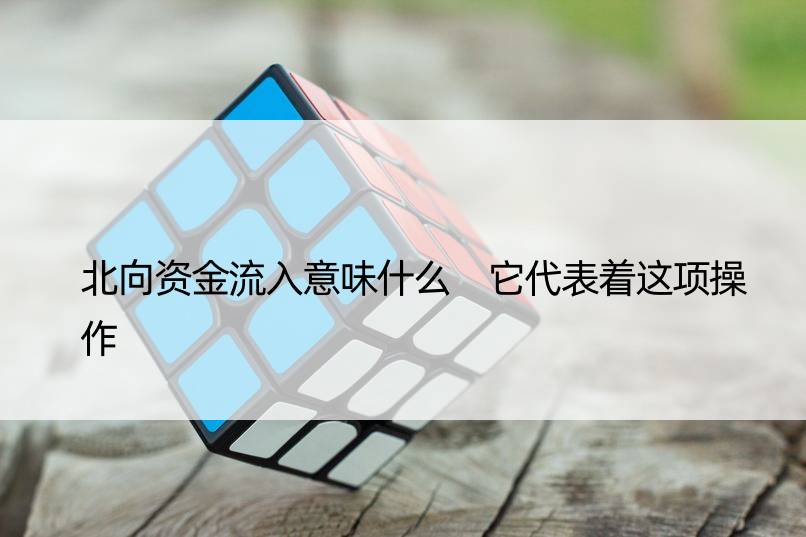 北向资金流入意味什么 它代表着这项操作