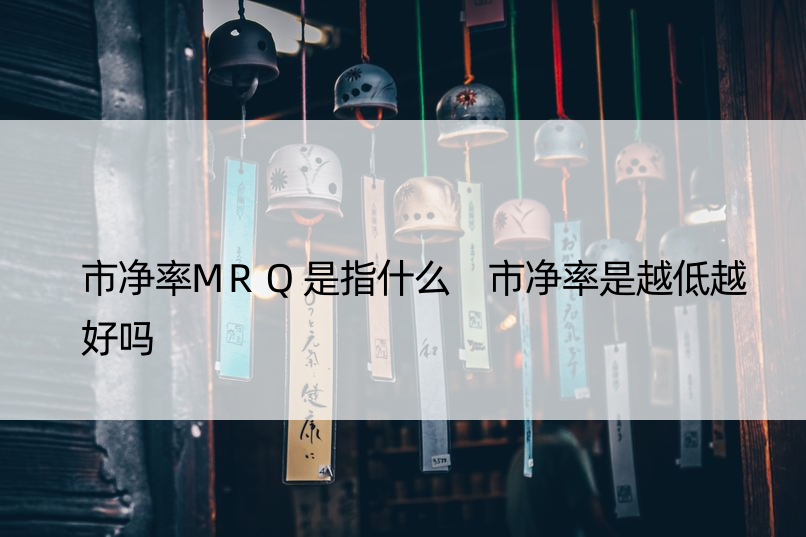 市净率MRQ是指什么 市净率是越低越好吗