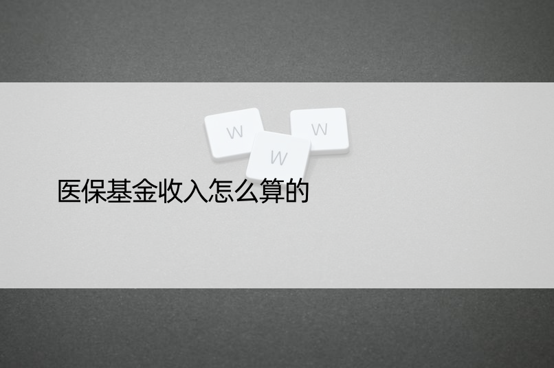 医保基金收入怎么算的