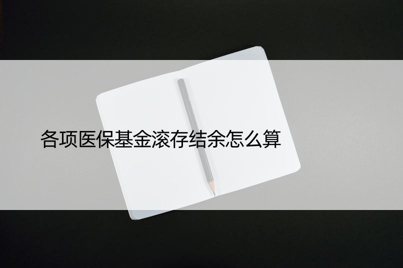 各项医保基金滚存结余怎么算