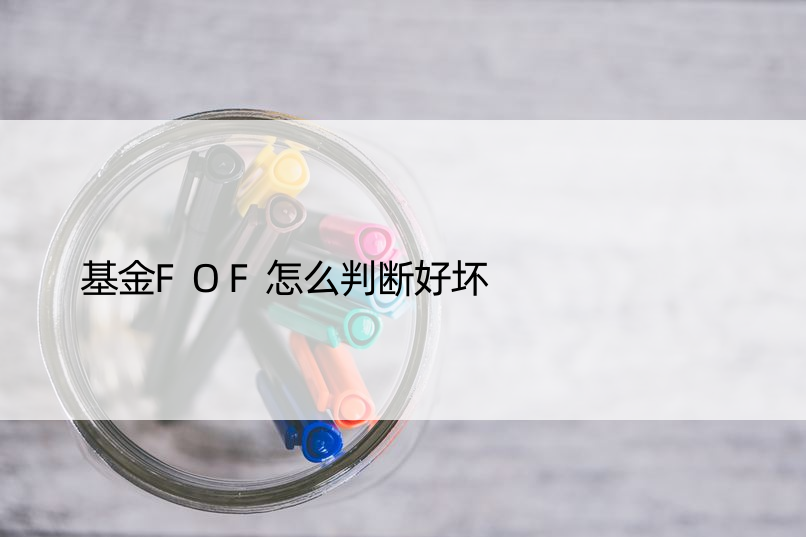 基金FOF怎么判断好坏