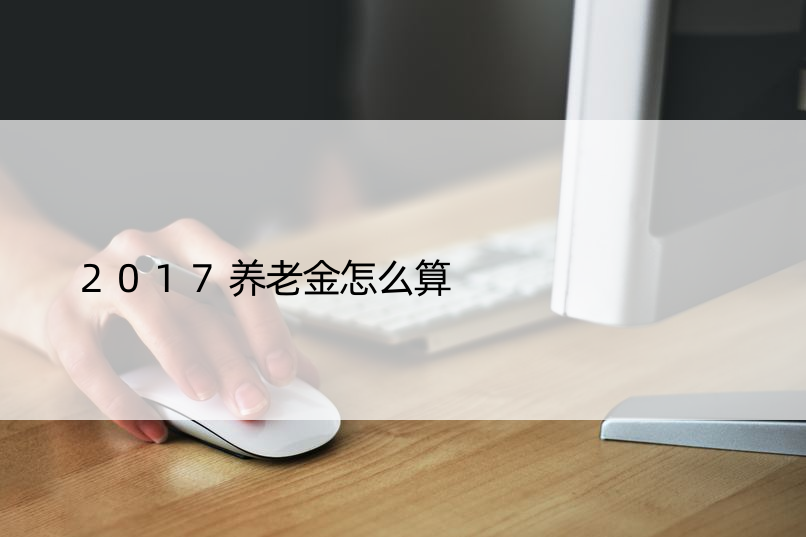 2017养老金怎么算