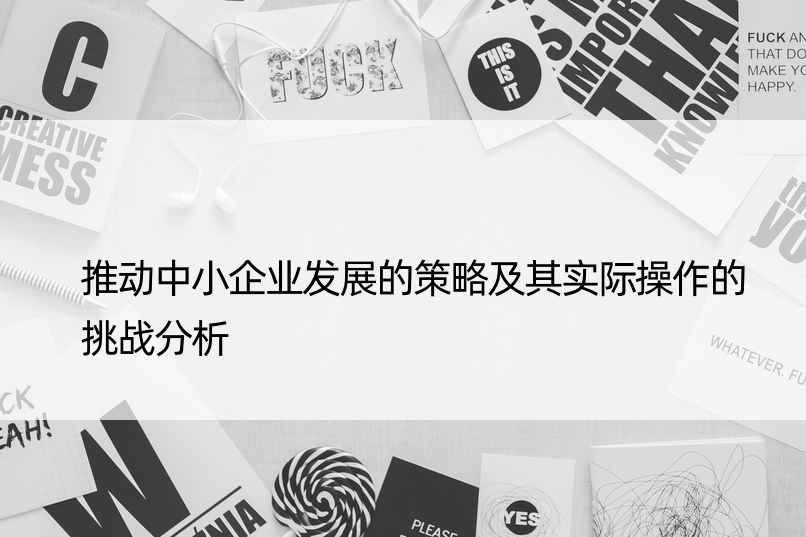 推动中小企业发展的策略及其实际操作的挑战分析