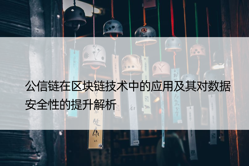 公信链在区块链技术中的应用及其对数据安全性的提升解析