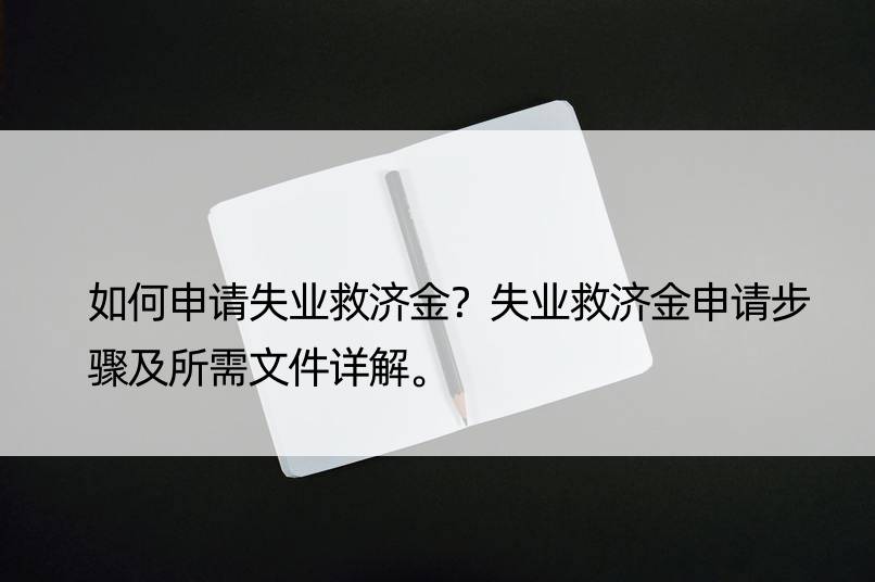 如何申请失业救济金？失业救济金申请步骤及所需文件详解。