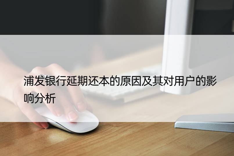 浦发银行延期还本的原因及其对用户的影响分析