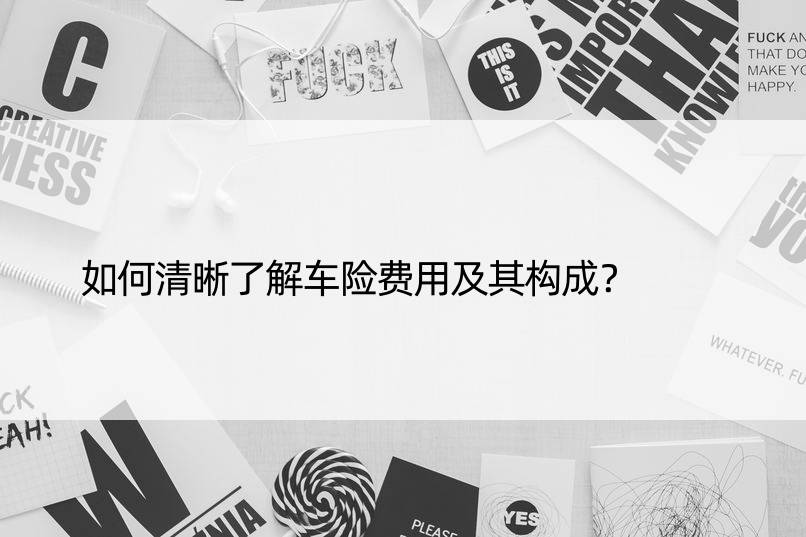 如何清晰了解车险费用及其构成？