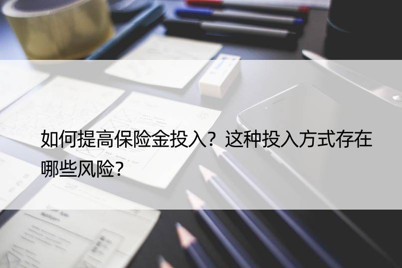 如何提高保险金投入？这种投入方式存在哪些风险？