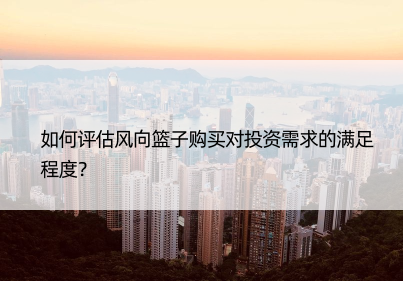 如何评估风向篮子购买对投资需求的满足程度？