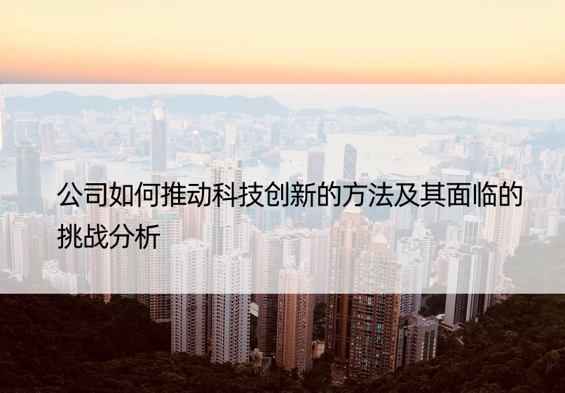 公司如何推动科技创新的方法及其面临的挑战分析