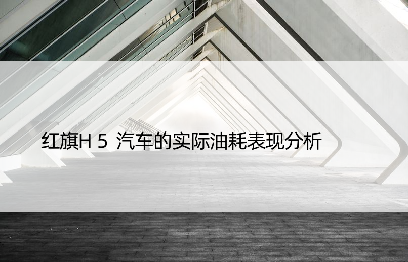 红旗H5汽车的实际油耗表现分析