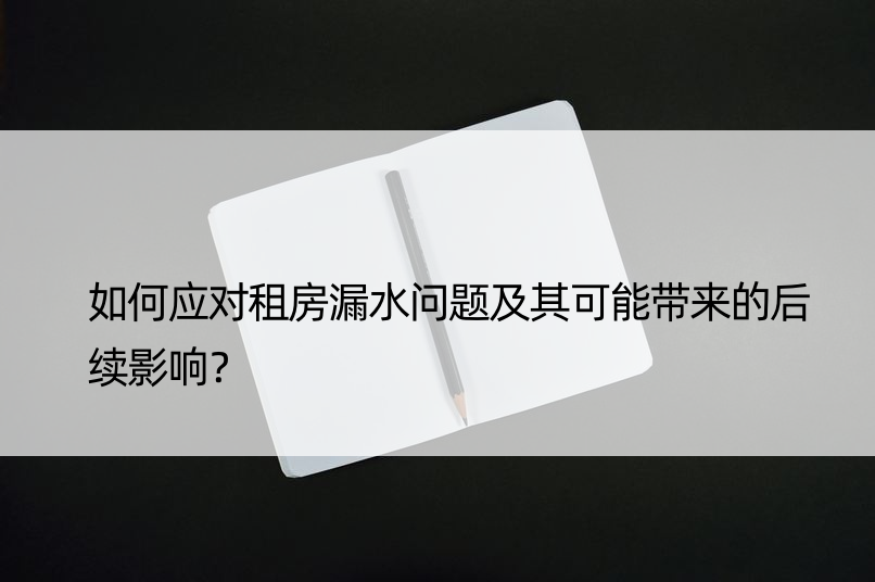 如何应对租房漏水问题及其可能带来的后续影响？