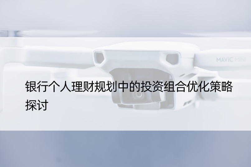 银行个人理财规划中的投资组合优化策略探讨