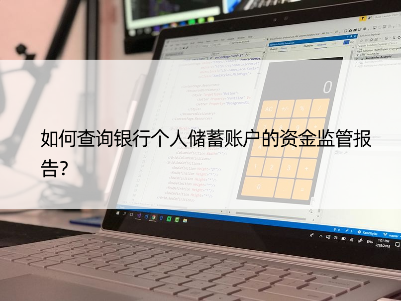 如何查询银行个人储蓄账户的资金监管报告？