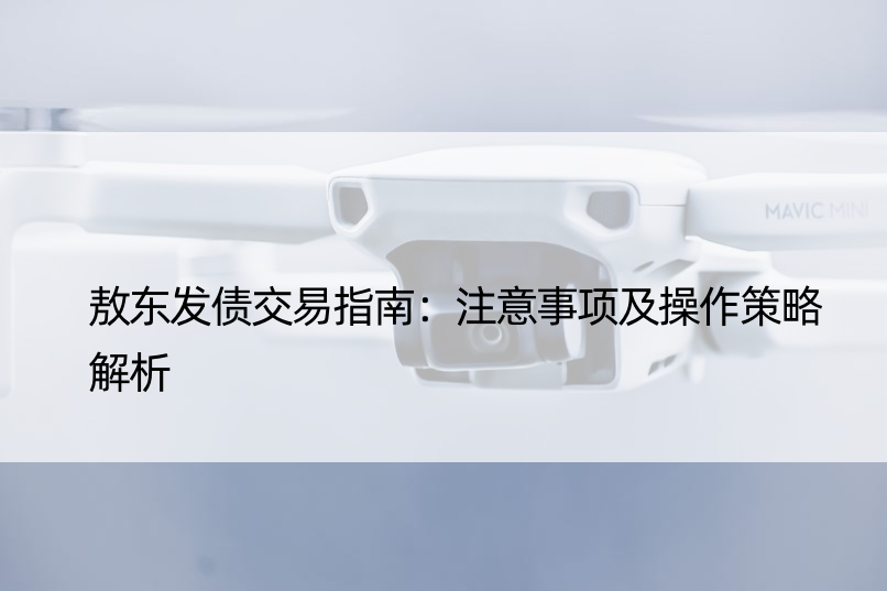 敖东发债交易指南：注意事项及操作策略解析