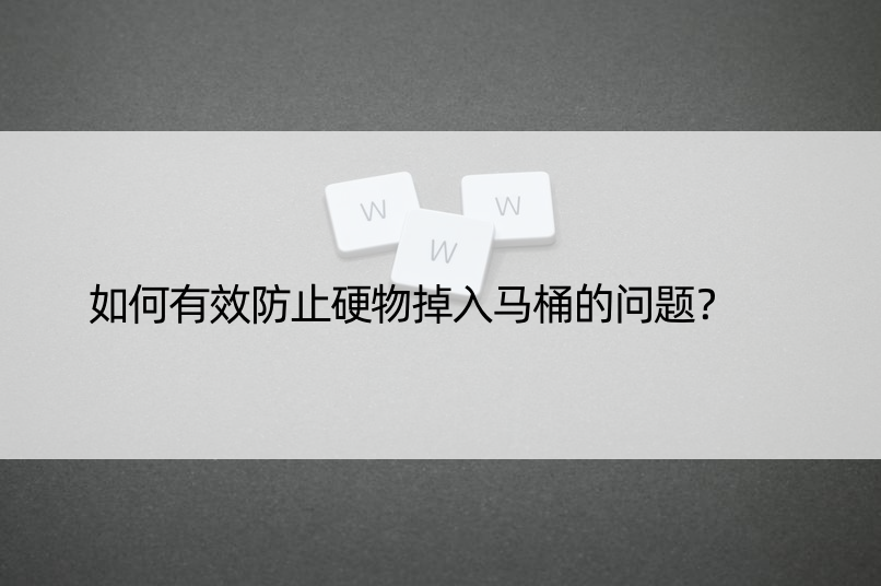 如何有效防止硬物掉入马桶的问题？