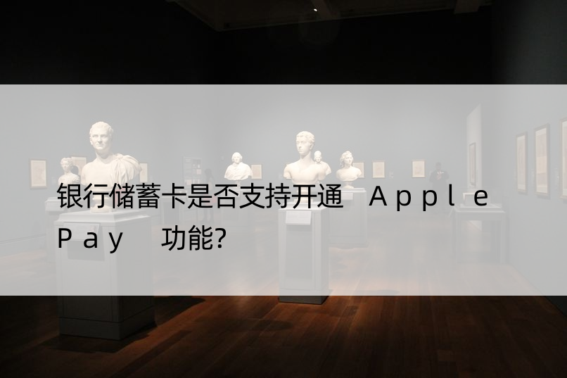 银行储蓄卡是否支持开通 Apple Pay 功能？